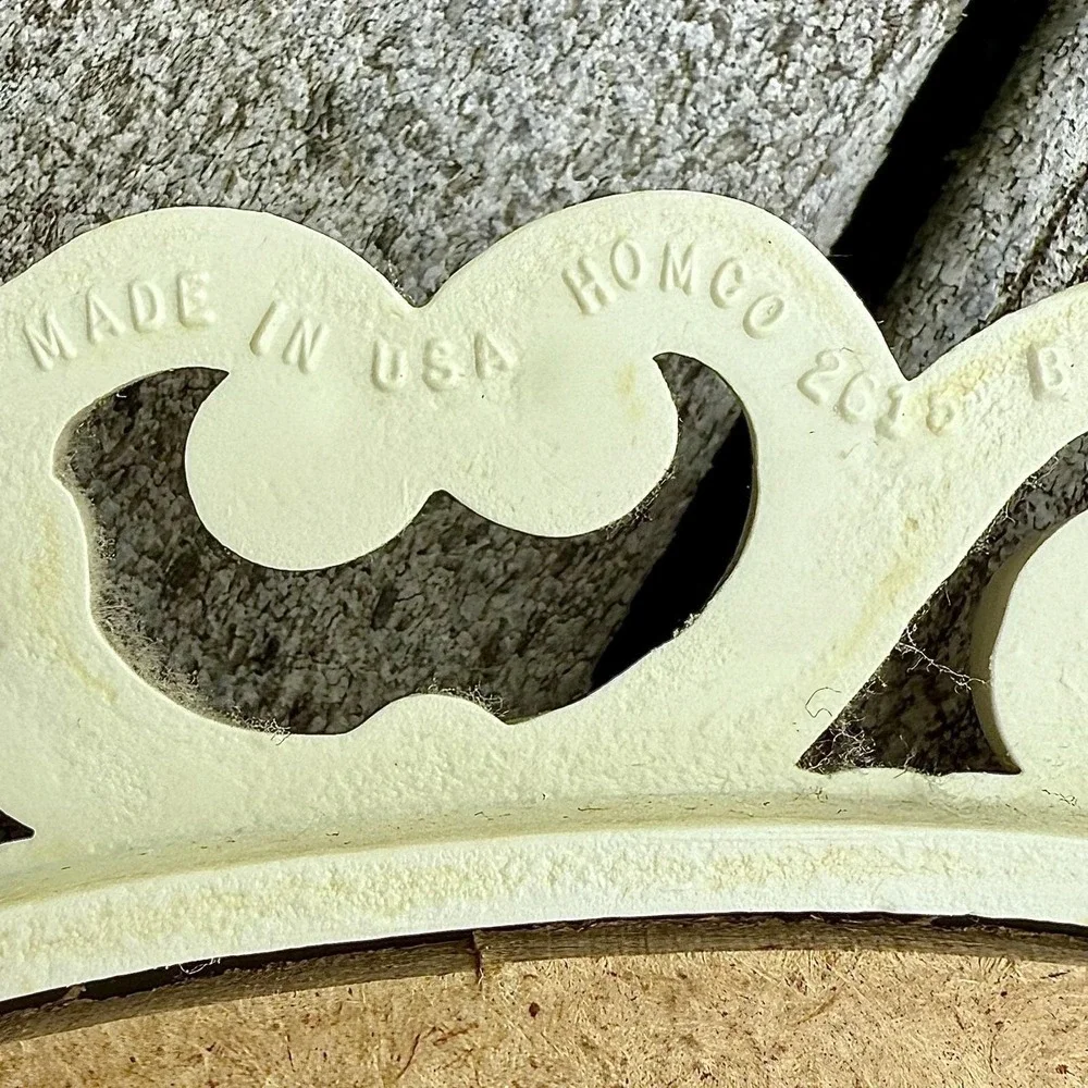 Cream Ornamental Wall Hook and Mirror Set - Decorative Floral Accents